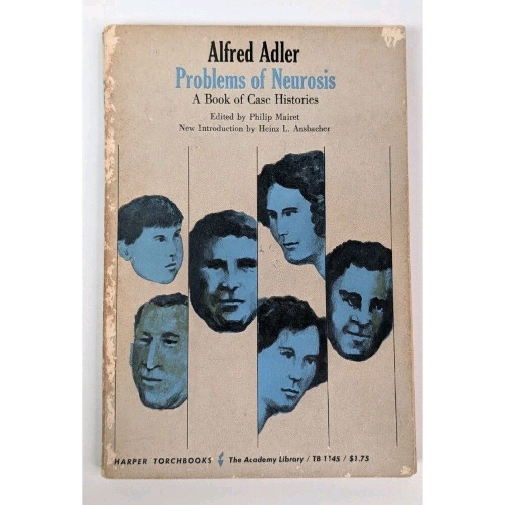 Problems of Neurosis Alfred Adler Vintage Harper Torchbooks Psychology Paperback